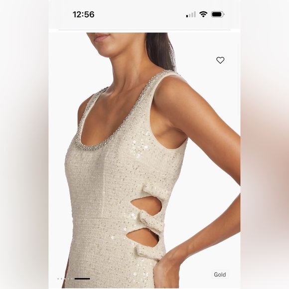 Self-Portrait Bouclé Cut-Out Minidress - Picture 4 of 7